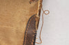 Authentic GUCCI Web Sherry Line Clutch Hand Bag GG PVC Leather Brown Junk 1263K