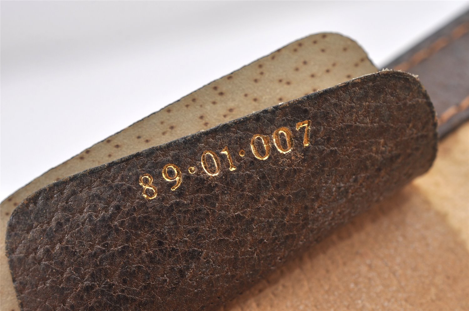 Authentic GUCCI Web Sherry Line Clutch Hand Bag GG PVC Leather Brown Junk 1263K