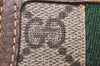 Authentic GUCCI Web Sherry Line Coin Case Purse GG PVC Leather Brown 1264J