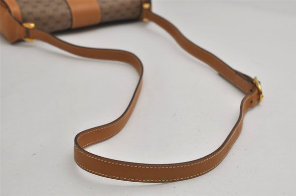 Authentic GUCCI Micro GG PVC Leather Shoulder Cross Body Bag Brown Junk 1265K