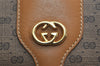 Authentic GUCCI Micro GG PVC Leather Shoulder Cross Body Bag Brown Junk 1265K