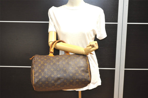 Authentic Louis Vuitton Monogram Speedy 35 Hand Boston Bag Old Model LV 1266I