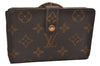 Auth Louis Vuitton Monogram Porte Monnaie Billets Viennois M61663 Wallet 1266J