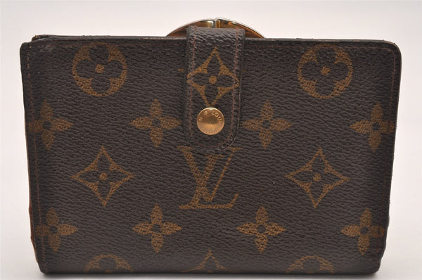 Auth Louis Vuitton Monogram Porte Monnaie Billets Viennois M61663 Wallet 1266J