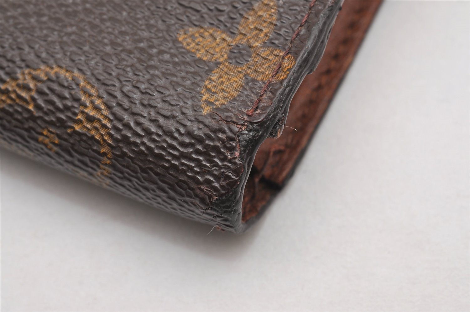 Auth Louis Vuitton Monogram Porte Monnaie Billets Viennois M61663 Wallet 1266J