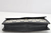 Authentic GUCCI Vintage Sherry Line Pouch Purse GG PVC Leather Navy Blue 1266K