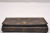 Auth Louis Vuitton Monogram Porte Monnaie Billets Tresor Wallet M61730 LV 1267J