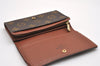 Auth Louis Vuitton Monogram Porte Monnaie Billets Tresor Wallet M61730 LV 1267J