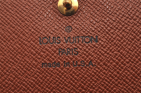 Auth Louis Vuitton Monogram Porte Monnaie Billets Tresor Wallet M61730 LV 1267J