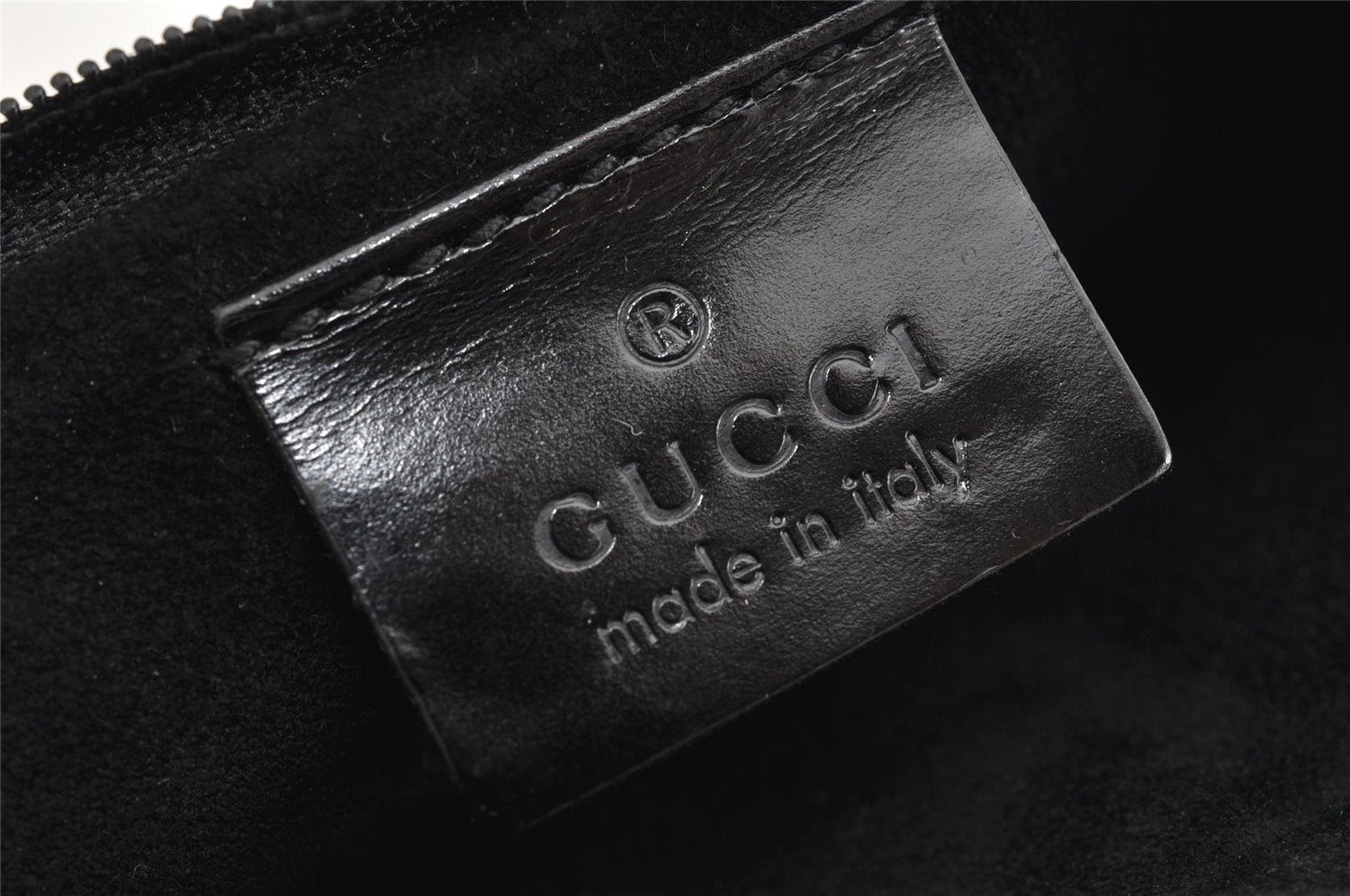 Authentic GUCCI Web Sherry Line Shoulder Cross Bag Purse Leather Black 1267K