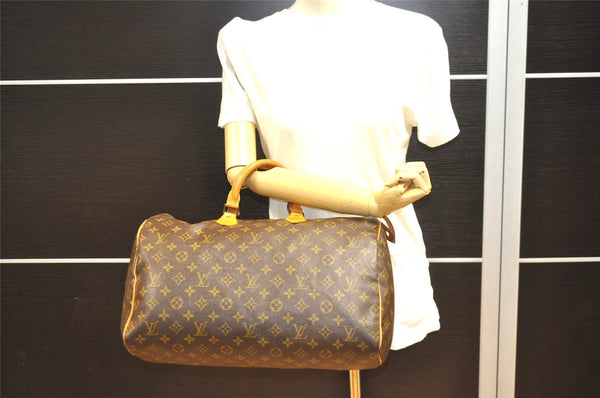 Authentic Louis Vuitton Monogram Speedy 40 Hand Boston Bag M41522 LV 1268I