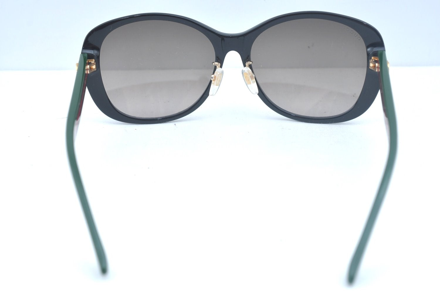 Auth GUCCI Web Sherry Line Interlocking Sunglasses Plastic GG0849SK Black 1268J
