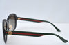 Auth GUCCI Web Sherry Line Interlocking Sunglasses Plastic GG0849SK Black 1268J