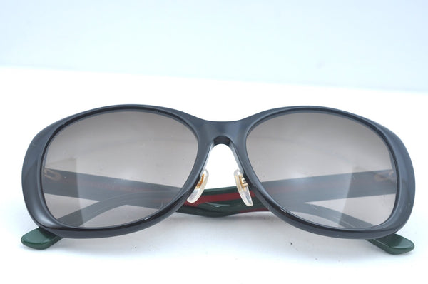 Auth GUCCI Web Sherry Line Interlocking Sunglasses Plastic GG0849SK Black 1268J