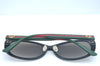 Auth GUCCI Web Sherry Line Interlocking Sunglasses Plastic GG0849SK Black 1268J