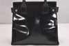 Authentic GUCCI Vintage 2Way Shoulder Hand Bag Purse Enamel Black Junk 1269I