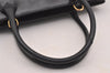 Authentic GUCCI Vintage 2Way Shoulder Hand Bag Purse Enamel Black Junk 1269I