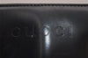 Authentic GUCCI Vintage 2Way Shoulder Hand Bag Purse Enamel Black Junk 1269I