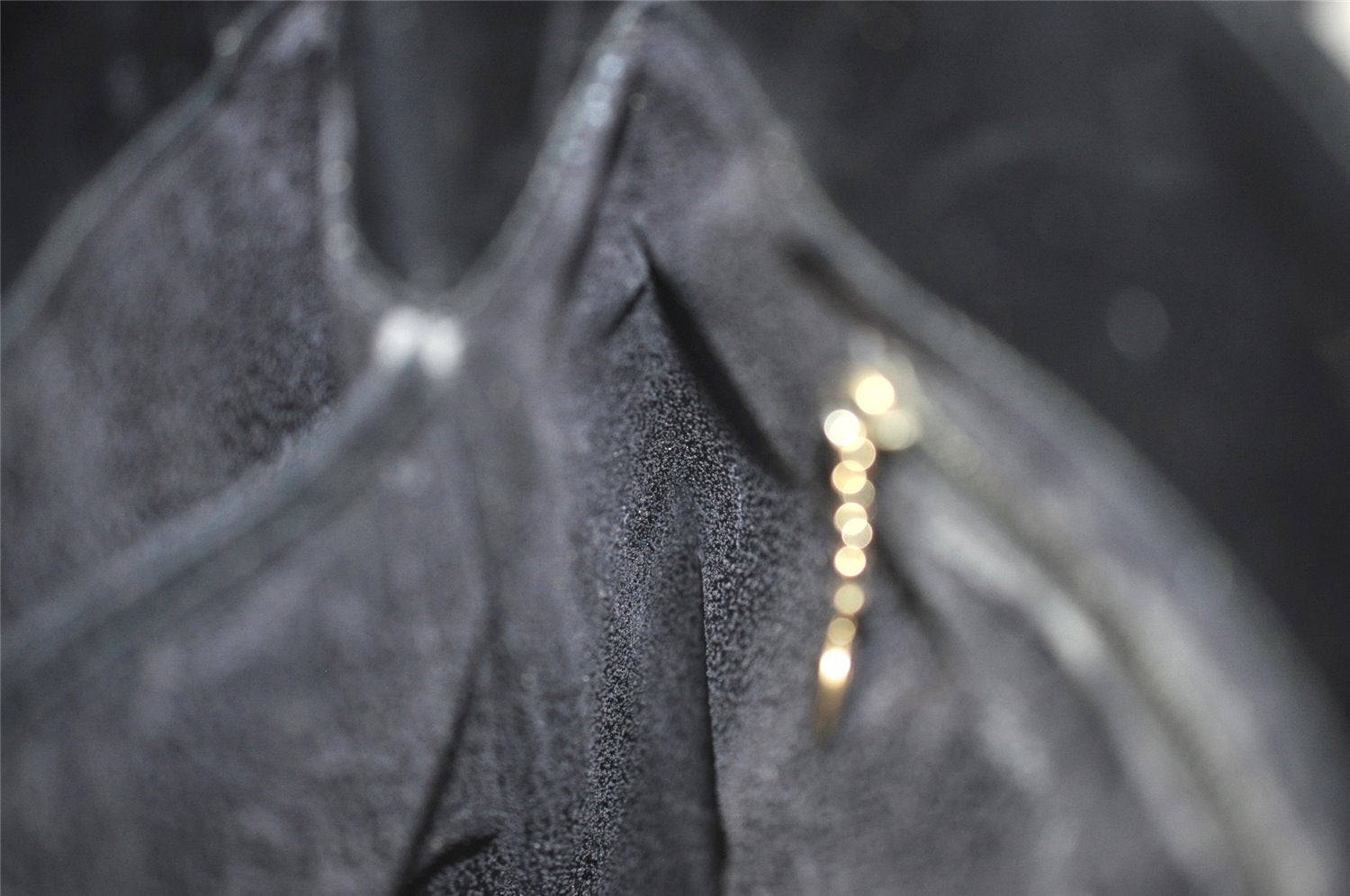 Authentic GUCCI Vintage 2Way Shoulder Hand Bag Purse Enamel Black Junk 1269I