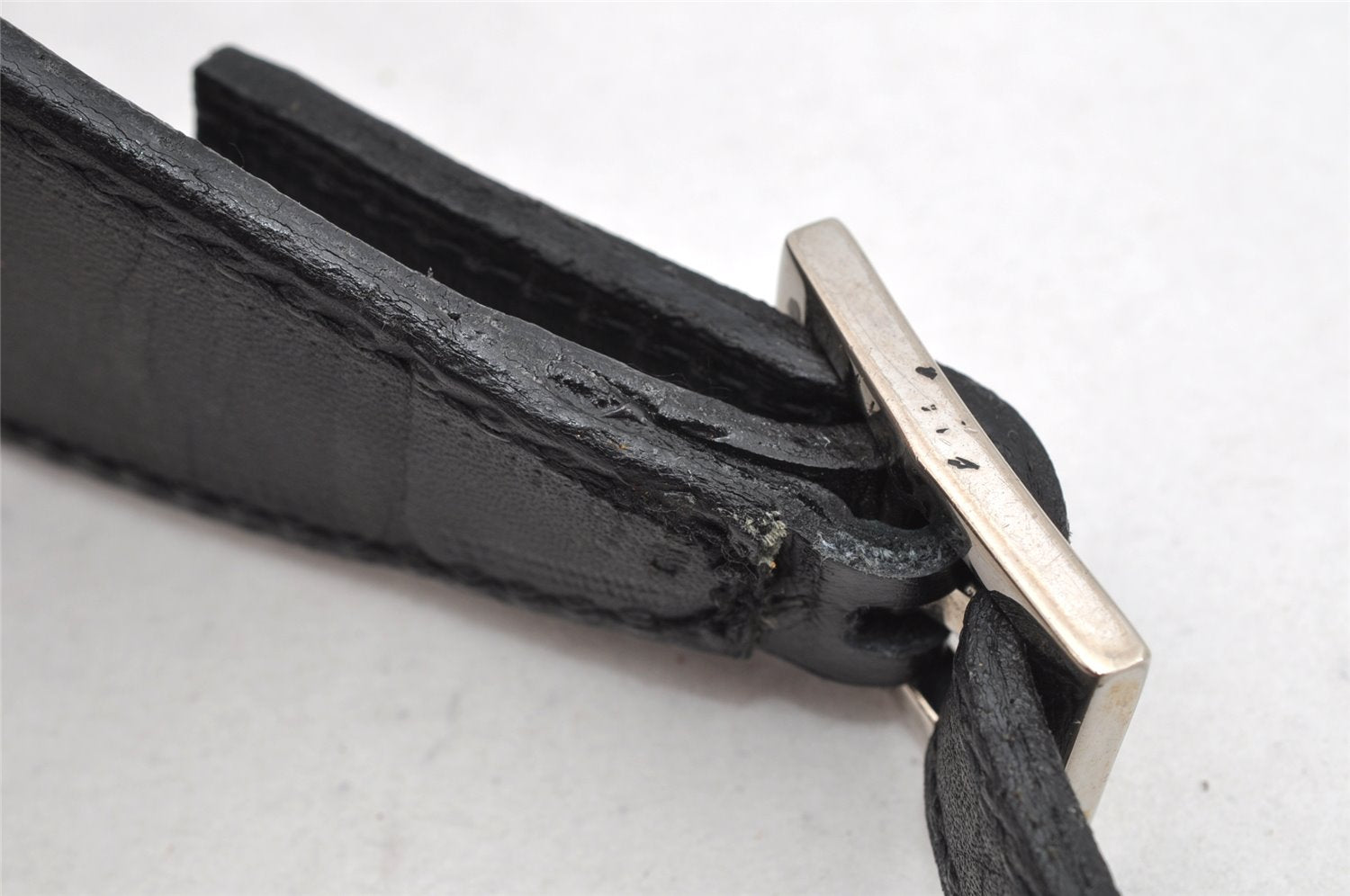 Authentic GUCCI Vintage Shoulder Bag Purse Leather 0014030 Black 1269K
