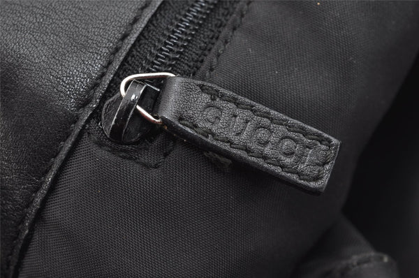 Authentic GUCCI Vintage Shoulder Bag Purse Leather 0014030 Black 1269K