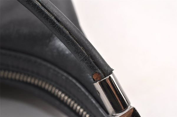 Authentic GUCCI Vintage Shoulder Hand Bag Purse Leather 0013814 Black 1271K