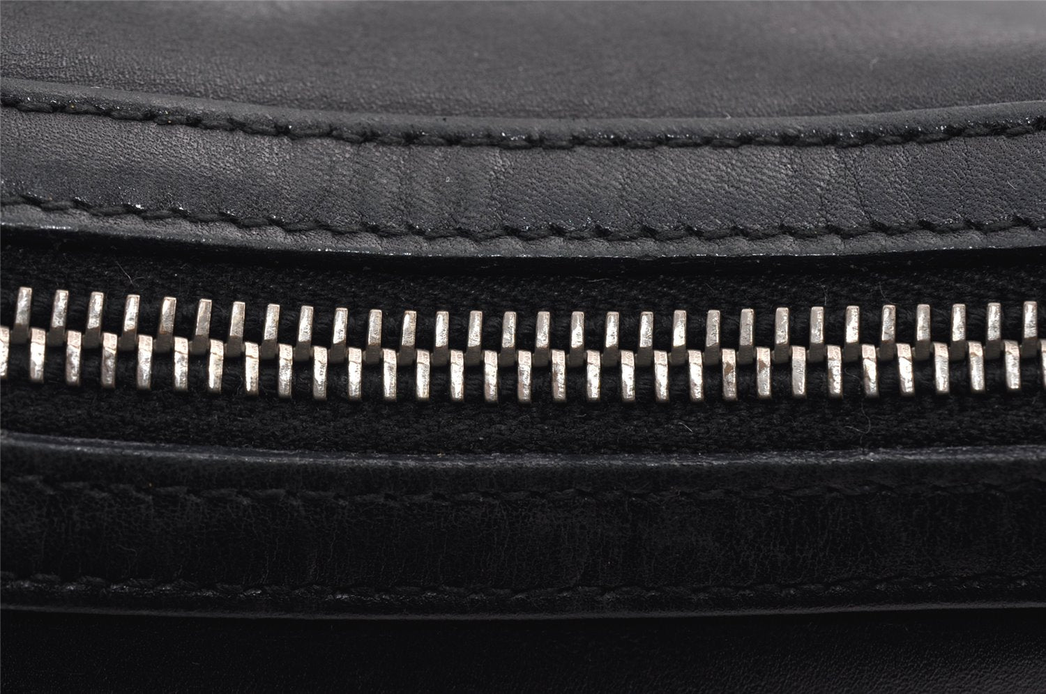 Authentic GUCCI Vintage Shoulder Hand Bag Purse Leather 0013814 Black 1271K