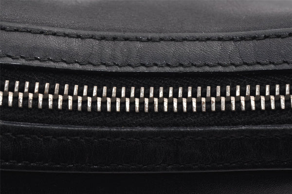 Authentic GUCCI Vintage Shoulder Hand Bag Purse Leather 0013814 Black 1271K
