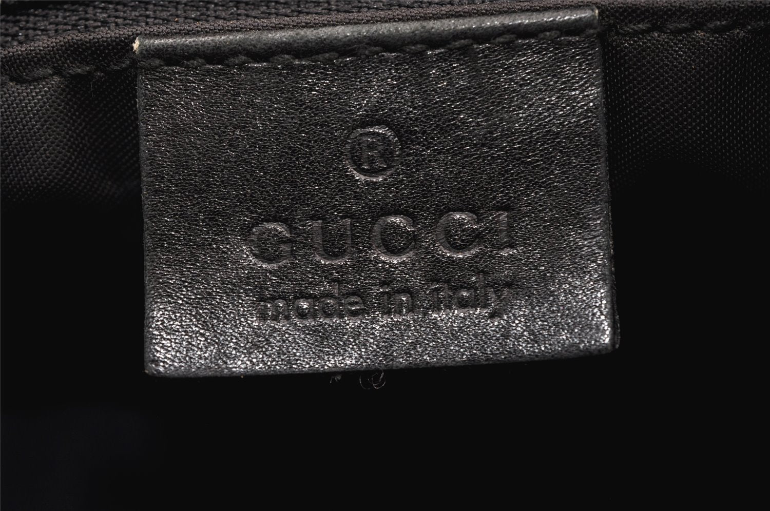 Authentic GUCCI Vintage Shoulder Hand Bag Purse Leather 0013814 Black 1271K