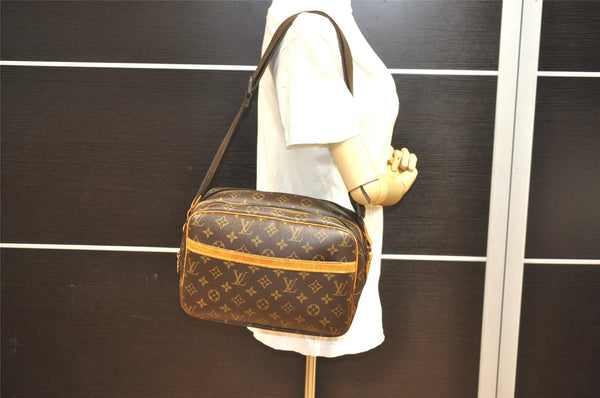 Authentic Louis Vuitton Monogram Reporter PM Shoulder Cross Bag M45254 LV 1272I
