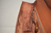 Authentic GUCCI Vintage Clutch Shoulder Bag Purse Leather Brown Junk 1272K
