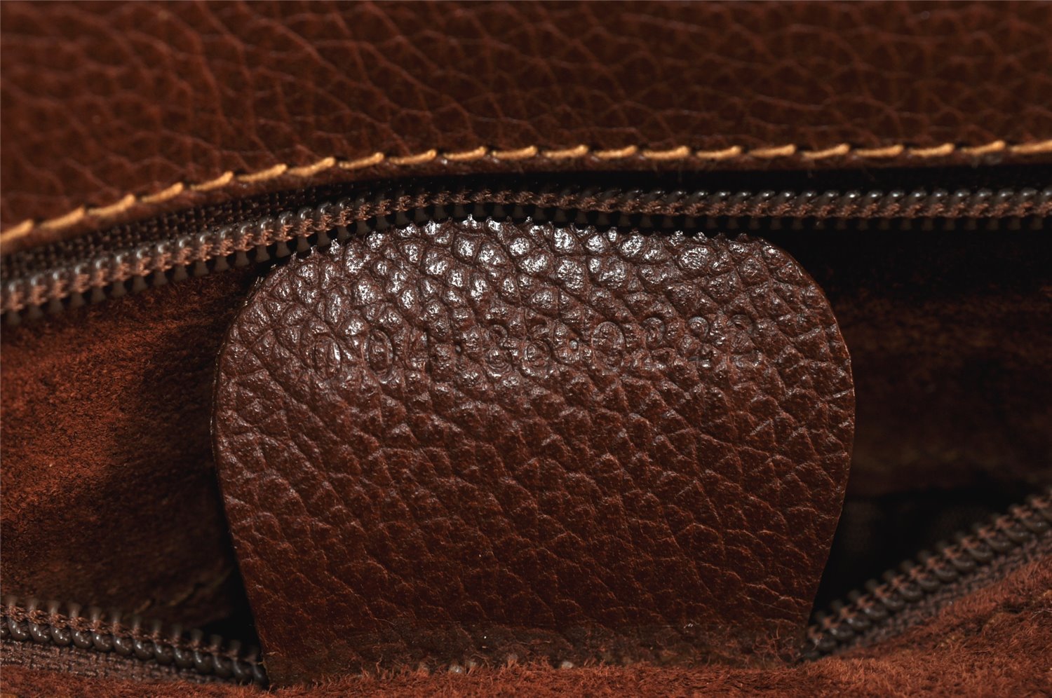 Authentic GUCCI Vintage Clutch Shoulder Bag Purse Leather Brown Junk 1272K