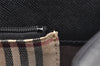 Authentic BURBERRY Vintage Leather Shoulder Hand Bag Purse Black 1275I