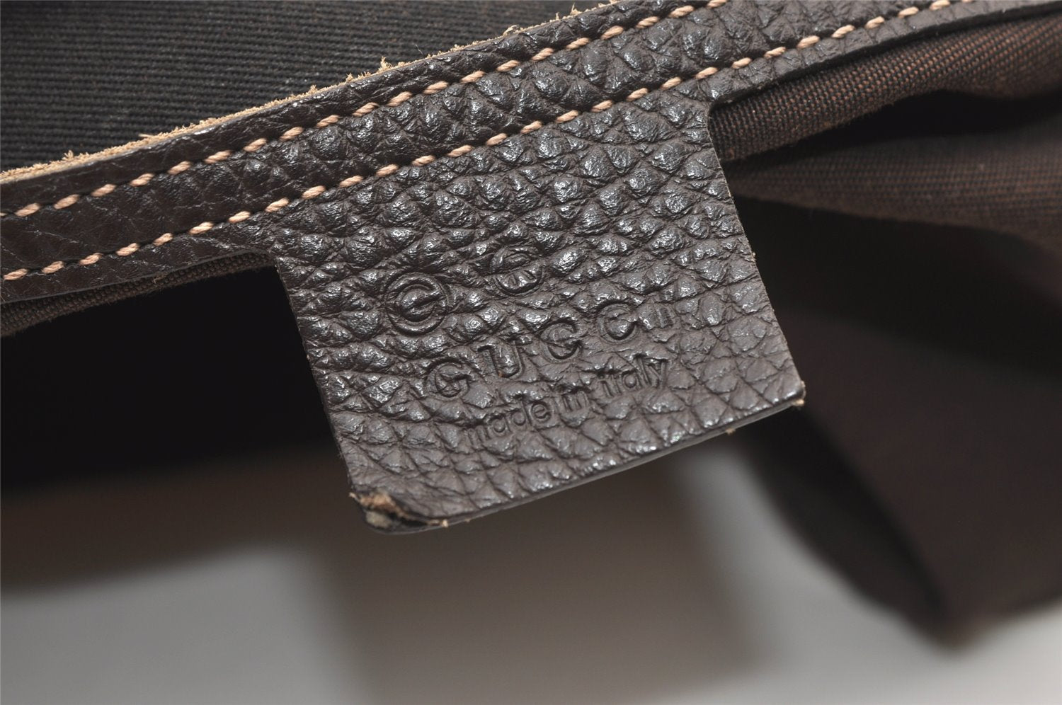 Authentic GUCCI GG Crystal Abbey Tote Bag GG PVC Leather 293578 Brown 1275K