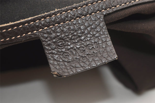 Authentic GUCCI GG Crystal Abbey Tote Bag GG PVC Leather 293578 Brown 1275K