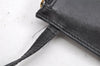 Authentic GUCCI Vintage Bamboo Shoulder Hand Bag Purse Leather Black 1276K
