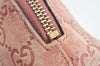 Authentic GUCCI Vintage Guccissima GG Leather Pouch Purse 141810 Pink 1277K