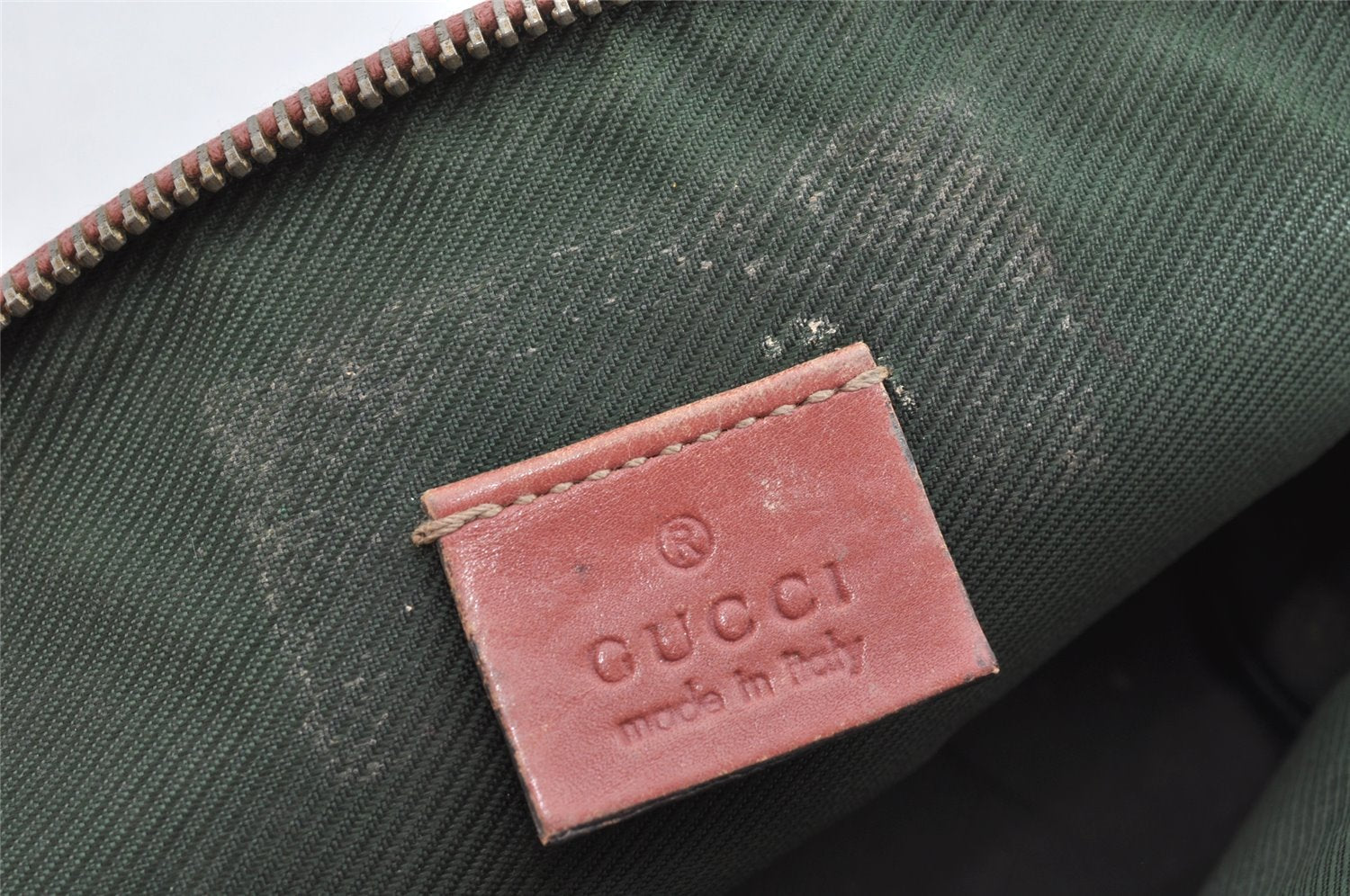 Authentic GUCCI Vintage Guccissima GG Leather Pouch Purse 141810 Pink 1277K