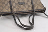 Authentic GUCCI 2Way Shoulder Hand Bag GG PVC Leather 353440 Brown 1278J