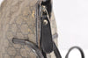 Authentic GUCCI 2Way Shoulder Hand Bag GG PVC Leather 353440 Brown 1278J
