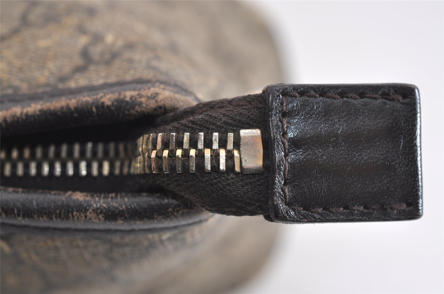 Authentic GUCCI 2Way Shoulder Hand Bag GG PVC Leather 353440 Brown 1278J