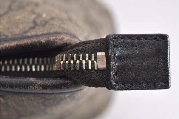 Authentic GUCCI 2Way Shoulder Hand Bag GG PVC Leather 353440 Brown 1278J