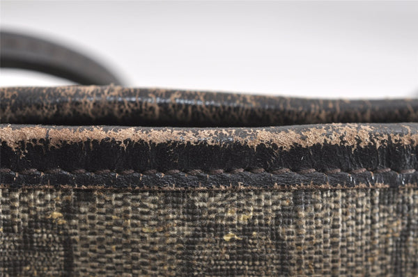 Authentic GUCCI 2Way Shoulder Hand Bag GG PVC Leather 353440 Brown 1278J