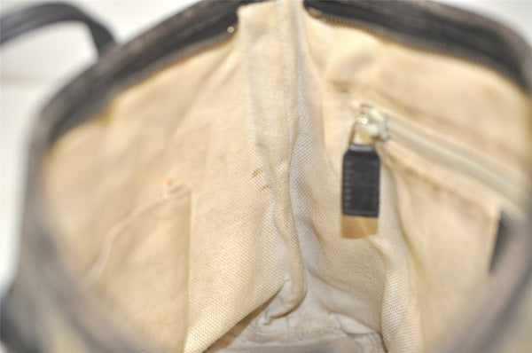 Authentic GUCCI 2Way Shoulder Hand Bag GG PVC Leather 353440 Brown 1278J