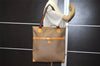 Authentic GUCCI Web Sherry Line Micro GG PVC Leather Tote Bag Brown 1278K
