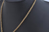 Authentic Christian Dior Gold Tone Chain Rhinestone Pendant Necklace CD 1279K