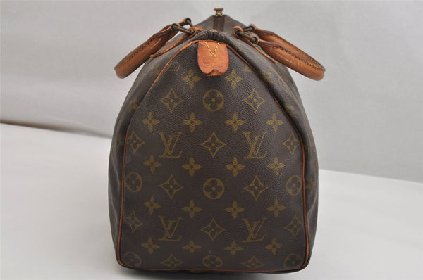 Authentic Louis Vuitton Monogram Speedy 35 Hand Boston Bag Old Model LV 1280K