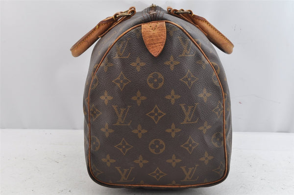 Authentic Louis Vuitton Monogram Speedy 30 Hand Boston Bag M41526 Junk 1281K