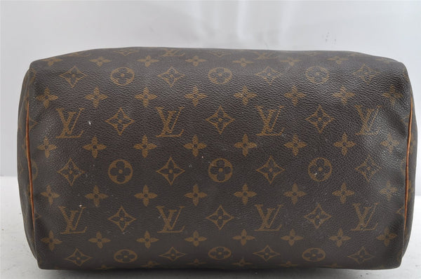 Authentic Louis Vuitton Monogram Speedy 30 Hand Boston Bag M41526 Junk 1281K