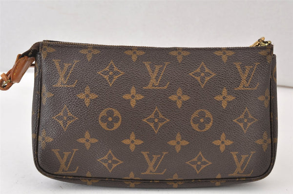 Authentic Louis Vuitton Monogram Pochette Accessoires Pouch M51980 LV 1284K